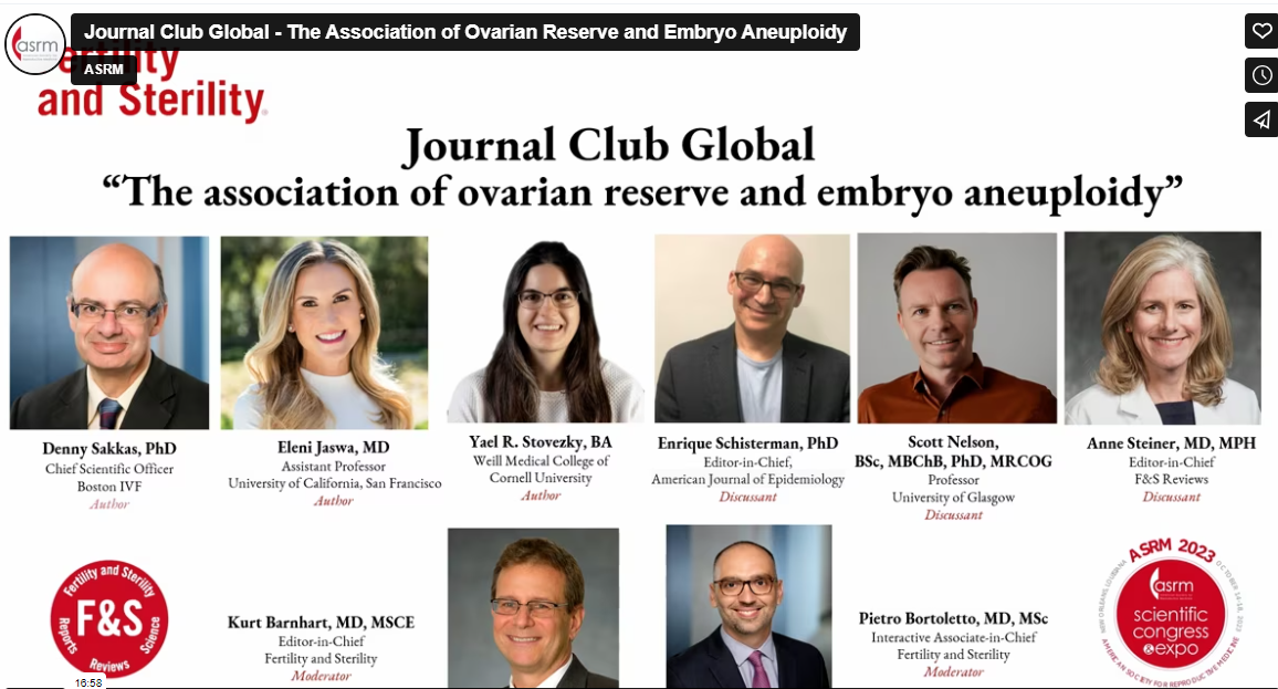  JCG Assoc ovarian reserve embryo 